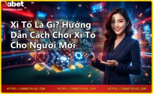 Bàn chơi xì tố với bài và chip tại Dabet