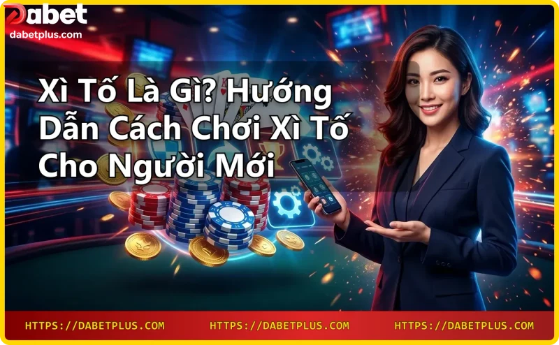 Bàn chơi xì tố với bài và chip tại Dabet