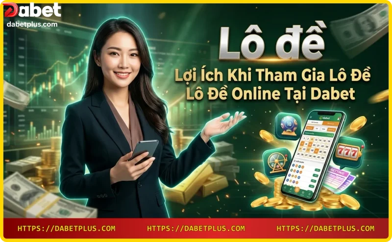 Hình ảnh lợi ích khi chơi lô đề online tại Dabet: bảo mật, tiện lợi, khuyến mãi