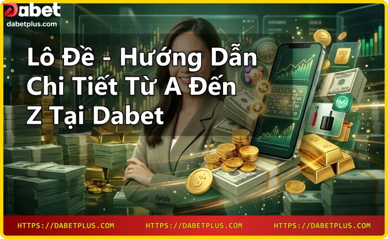 Hình ảnh minh họa lô đề và ứng dụng Dabet trên điện thoại