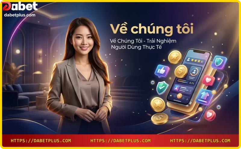 Hình ảnh trải nghiệm ứng dụng Dabet trên điện thoại di động với giao diện hiện đại