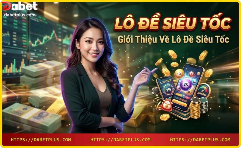 Máy quay số hiện đại với ánh sáng xanh neon và đồng xu vàng bay lơ lửng