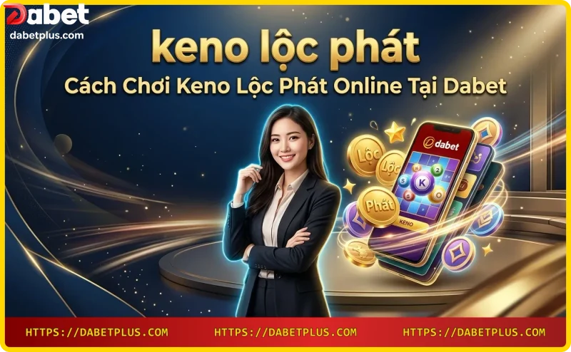 Minh họa Keno Lộc Phát với quả bóng keno số 08 phát sáng