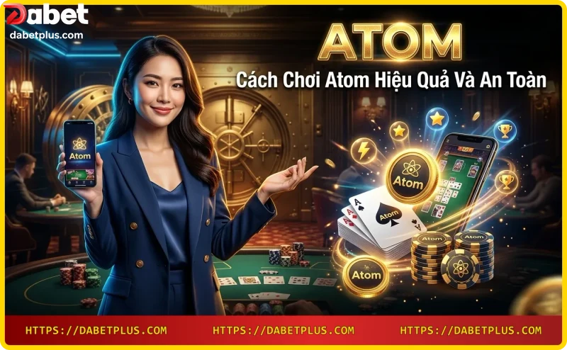 Mô phỏng quy trình quay số Atom với vòng quay may mắn trên điện thoại