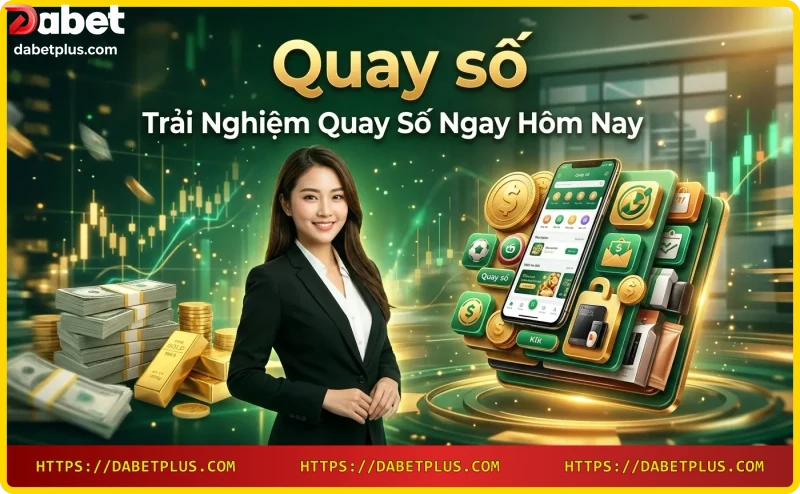 Người chơi ăn mừng khi quay số trúng thưởng tại Dabet