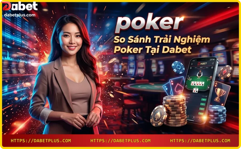 So sánh giao diện poker tại Dabet với nền tảng khác